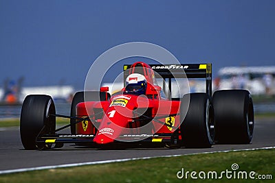 F1 1990 - Alain Prost Ferrari Editorial Stock Photo