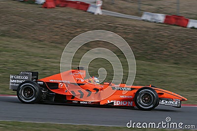 F1 2007 - Adrian Sutil Spyker Editorial Stock Photo