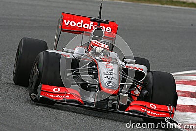 F1 2009 - Heikki Kovalainen McLaren Editorial Stock Photo