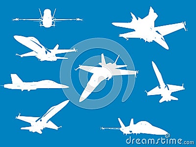 F18 Fighter Aircraft Stock Photo