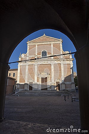 Fabriano, Marches, Italy: historic cathedral Stock Photo