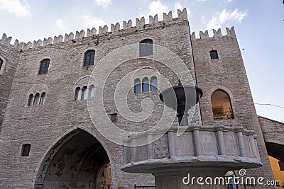 Fabriano, Marches, Italy: historic buildings Stock Photo