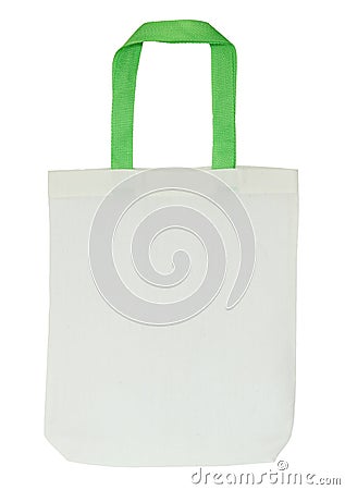 Fabric bag on white background Stock Photo