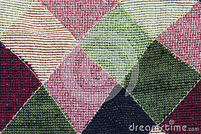 Fabric checkered texture background Stock Photo