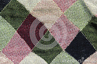 Fabric checkered texture background Stock Photo