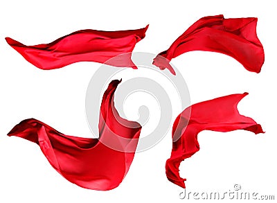 Fabric Cloth Flowing on Wind Stock Photo