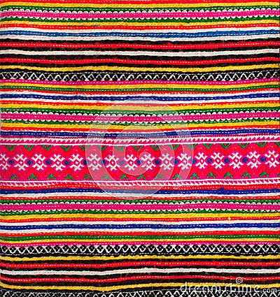 Fabric with colorful pattern Stock Photo