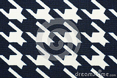 Fabric with goose foot pattern Stock Photo