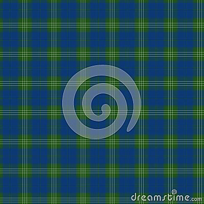 Fabric in green and blue fiber seamless pattern tartan. EPS10 Vector Illustration