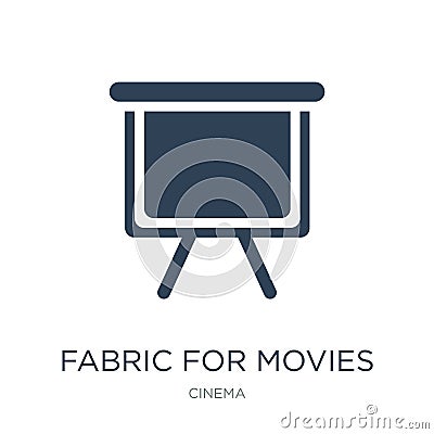 fabric for movies icon in trendy design style. fabric for movies icon isolated on white background. fabric for movies vector icon Vector Illustration