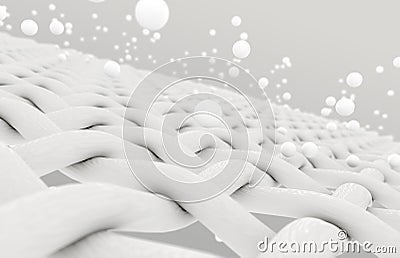 Fabric With Particles Stock Photo