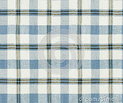 Fabric plaid texture. Plaid seamless pattern / Checkered Table Cloth Background. Stock Photo