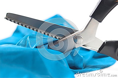 Fabric Scissors Stock Photo