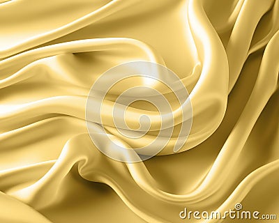 Fabric silk texture, pastel yellow trendy spring color Stock Photo