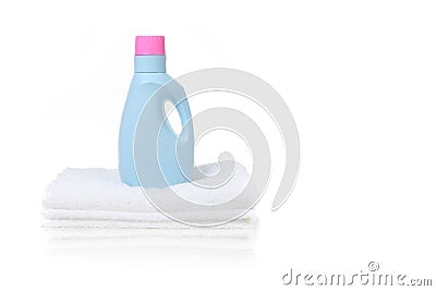Fabric Softener Detergent Container Stock Photo