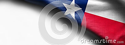 Fabric texture of the Texas Flag - Flags from the USA Stock Photo