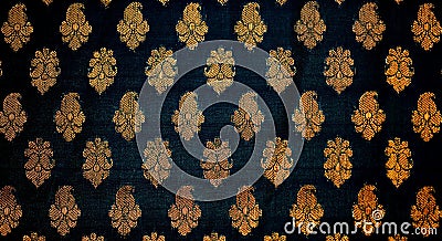 Fabric with traditional Indian design Stock Photo