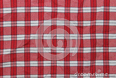 Fabric with vertical and horizontal stripes. Macro. Russia. Stock Photo