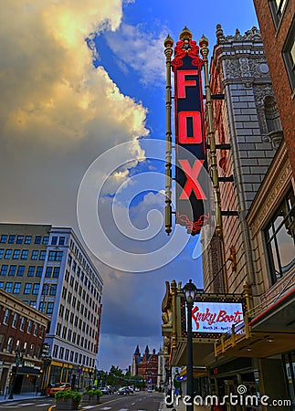 Fabulous Fox Theatre in St. Louis Editorial Stock Photo