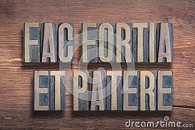 Fac fortia wood Stock Photo