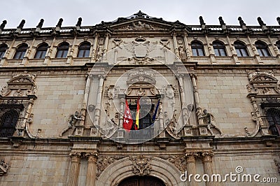Facade of the Alcala de Henares University, Madrid, Spain Stock Photo