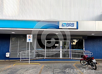 Facade of Bank BRB Bank of BrasÃ­lia. Banco de BrasÃ­lia S.A. (BRB) is a Brazilian financial institution. Editorial Stock Photo