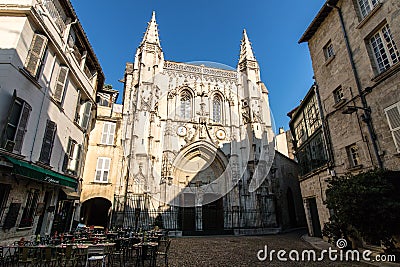 Saint Pierre Basilica in Avignon, France Editorial Stock Photo