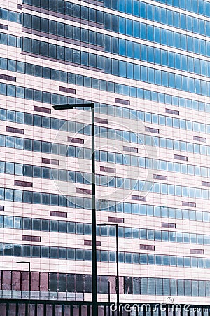 Facade of a business high-rise Stock Photo