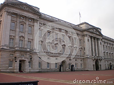 Facade Of The Courtyard Building In Buckingham Palace In London. December 26, 2011. London, England, Europe. Travel Tourism Street Editorial Stock Photo