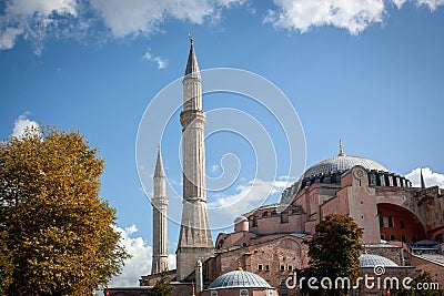 Facade of the famous Hagia Sophia Stock Photo