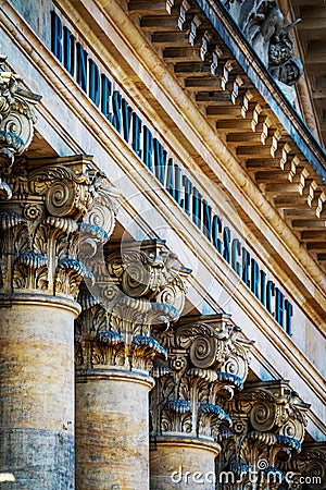 Facade of the Federal Administrative Court in Leipzig Stock Photo