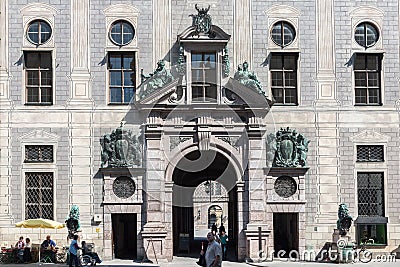 Munich Odeonsplatz Hofgarten Editorial Stock Photo