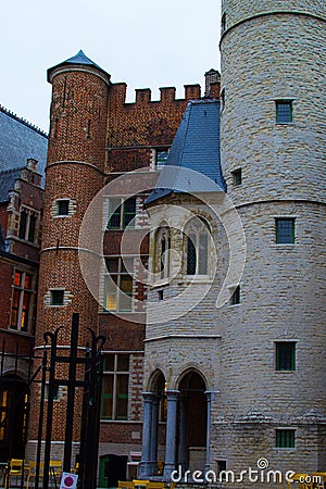 Facade of Ghent Conservatory School of Arts Ghent in Ghent, Belgium, Europe Stock Photo