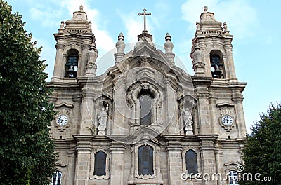 Facade of Igreja dos Congregados, Braga, Portugal Stock Photo