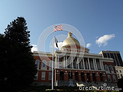 Massachusetts State House, Beacon Hill, Boston, Massachusetts, USA Editorial Stock Photo