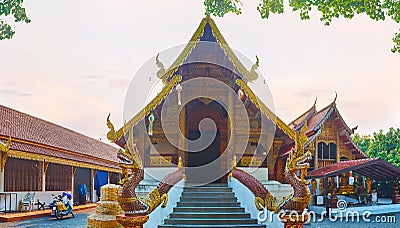 The Viharn of Wat Samphao, Chiang Mai, Thailand Stock Photo