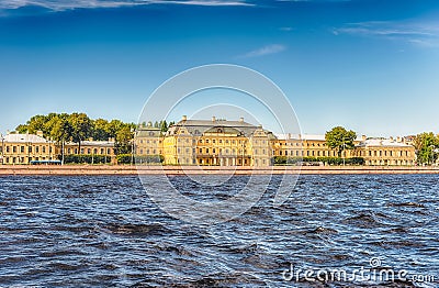 Facade of the Menshikov Palace, St. Petersburg, Russia Stock Photo