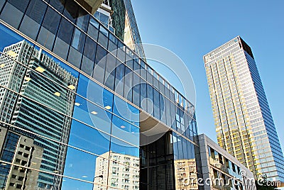 Facade of a modern building Stock Photo