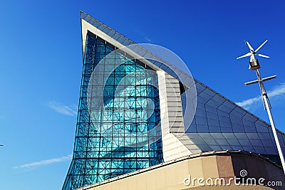 facade of modern glass building Editorial Stock Photo
