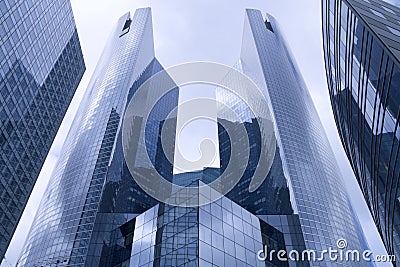 Facade of a modern bureau building Stock Photo