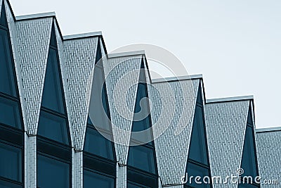 Facade of modern hi-tech building Stock Photo