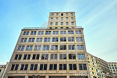 facade of a modern, modernist building Stock Photo