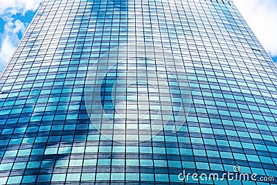 Facade of modern tall building Stock Photo