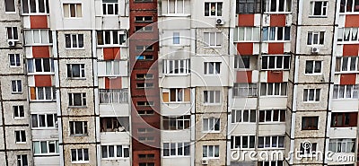 The facade of a multi-storey building Stock Photo