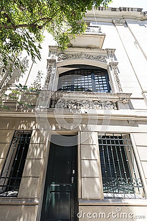 Facade of Museo Evita Peron on Palermo neighborhood, Buenos Aires, Argentina Editorial Stock Photo