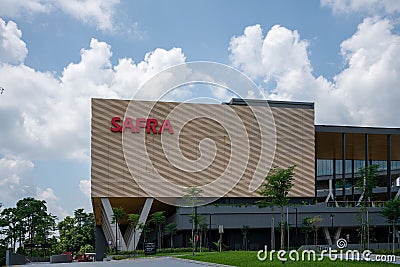 The facade of the new Safra clubhouse in Choa Chu Kang Editorial Stock Photo