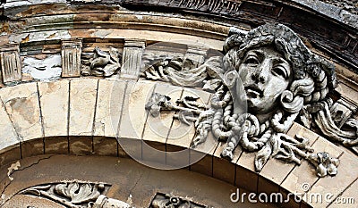 Facade in Odessa, Ukraine Stock Photo