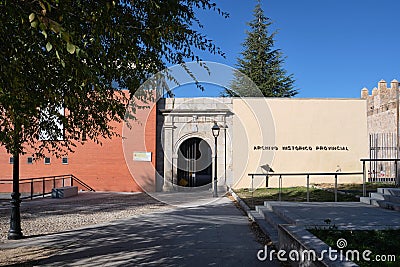 Facade of the Provincial Historical Archive Archivo HistÃ³rico Provincial de Ãvila, Avila, Spain. Editorial Stock Photo