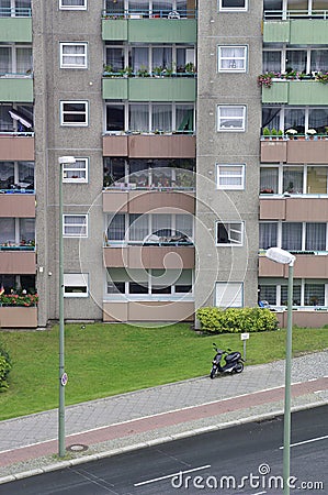 Residential building in the district of Gesundbrunnen, Berlin, Germany Stock Photo