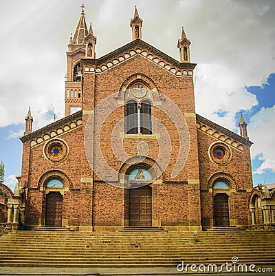 Facade of St. Josephs Cathedral aka Church of Our Lady of the Rosary, Asmara Stock Photo